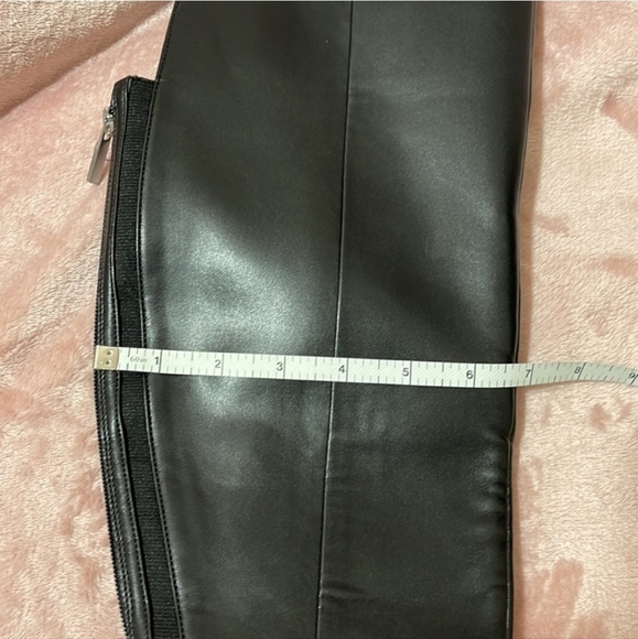 Aldo Thardossi Black Over the Knee Genuine Leather Boots worn once 8.5 - Picture 10 of 11